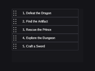 Sortable List